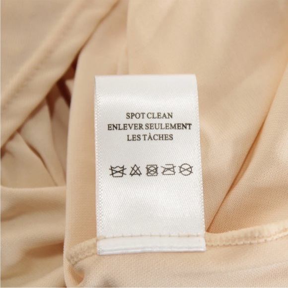 A.L.C. NWT NINA Ruched Top Cream W/Wood Bead Detail SIZE L - Picture 6 of 7